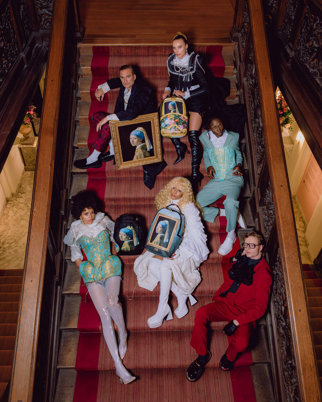 MAURITSHUIS MUSEUM SHARK PALETTE GIRL WITH A PEARL EARRING COLLAB BACKPACK