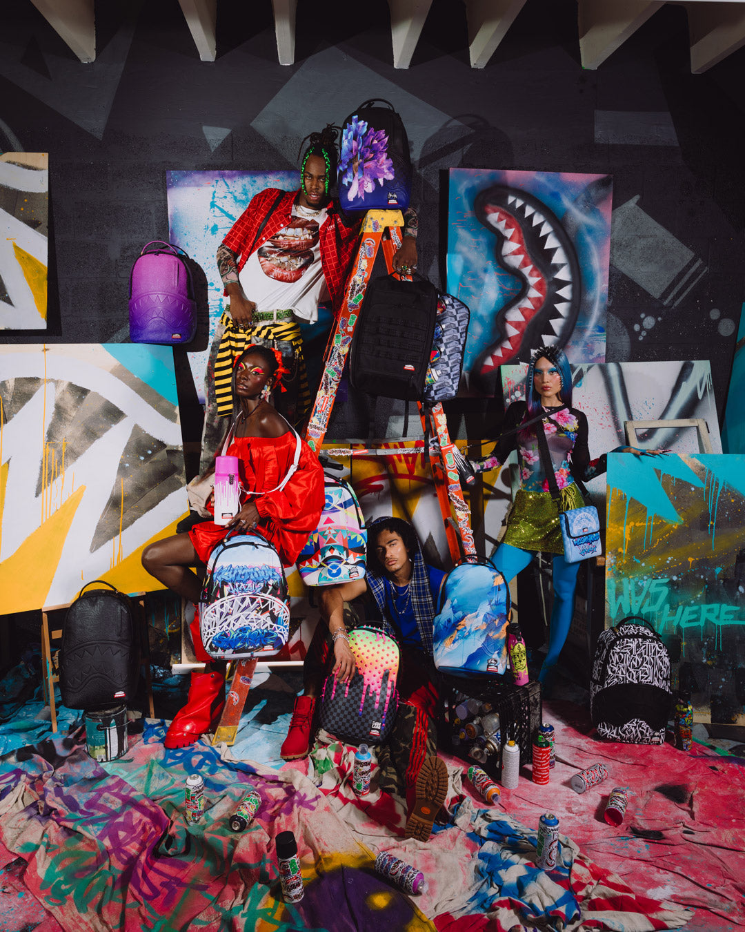 WYNWOOD WALLS COLLAB ARTBOSSED BACKPACK