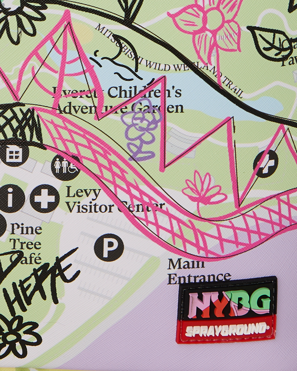 NEW YORK BOTANICAL GARDEN COLLAB - GARDEN MAP DOODLES BACKPACK